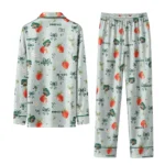 Ohio Bobcats Long Pajama Set Personalized Ribbon Florals Green Best Selling