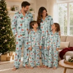 Ohio Bobcats Long Pajama Set Personalized Ribbon Florals Green Best Selling