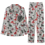 Ohio State Buckeyes Long Pajama Set Customized Character Scatter Best Selling