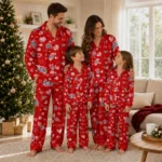Ohio State Buckeyes Long Pajama Set Customized Heart Charms Scarlet Best Selling