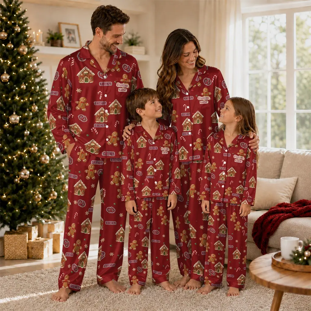 Oklahoma Sooners Long Pajama Set Custom Candy Scatter Crimson Latest Model Oklahoma Sooners Long Pajama Set Custom Candy Scatter Crimson Latest Model