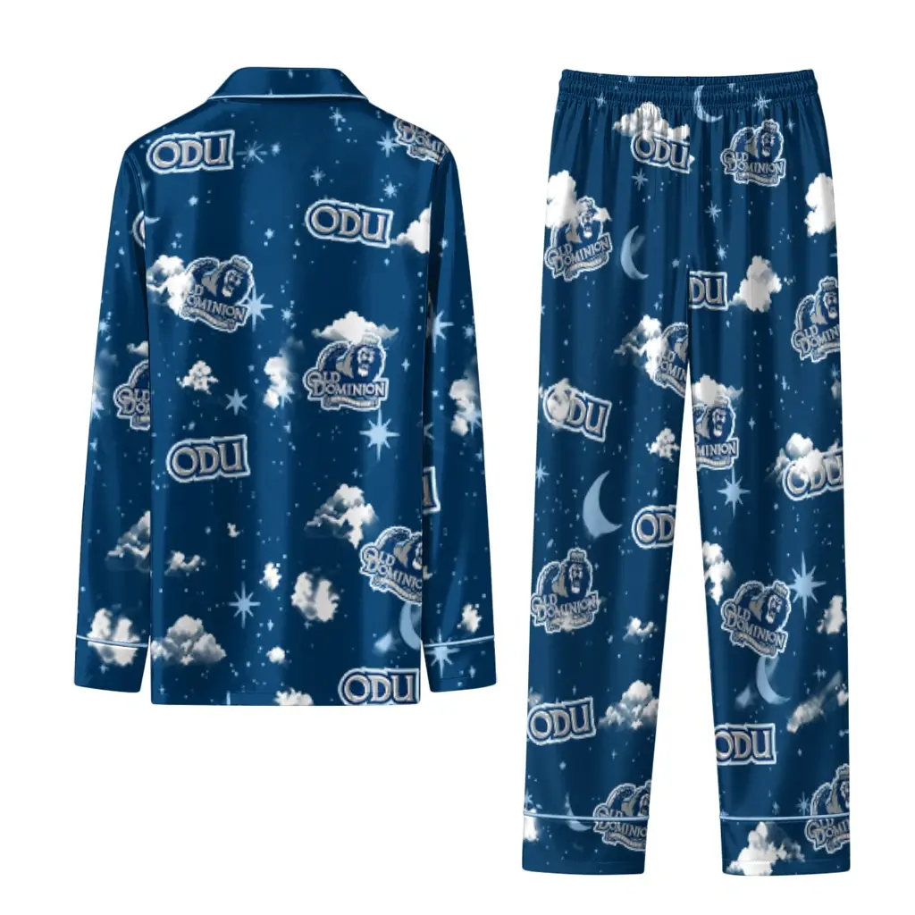 Old Dominion Monarchs Long Pajama Set Custom Cloud Stars Blue Fashion Forward Old Dominion Monarchs Long Pajama Set Custom Cloud Stars Blue Fashion Forward