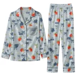 Old Dominion Monarchs Long Pajama Set Custom Ribbon Florals Blue Best Selling