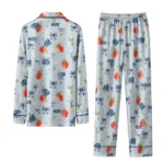 Old Dominion Monarchs Long Pajama Set Custom Ribbon Florals Blue Best Selling