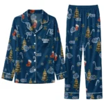 Old Dominion Monarchs Long Pajama Set Custom Sprig Scatter Blue Best Selling