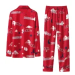 Ole Miss Rebels Long Pajama Set Customized Cloud Stars Red Best Selling