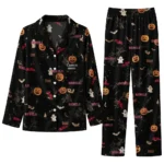 Ole Miss Rebels Long Pajama Set Customized Icon Confetti Black Best Selling