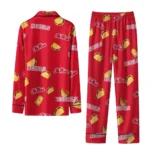 Ole Miss Rebels Long Pajama Set Customized Snack Scatter Red Best Selling