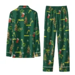 Oregon Ducks Long Pajama Set Customized Sprig Scatter Green Best Selling