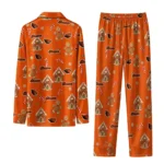 Oregon State Beavers Long Pajama Set Personalized Candy Scatter Orange Best Selling