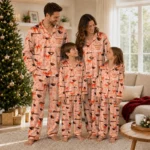 Oregon State Beavers Long Pajama Set Personalized Ribbon Chains Orange Best Selling