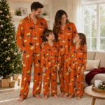 Oregon State Beavers Long Pajama Set Personalized Snack Scatter Orange Best Selling