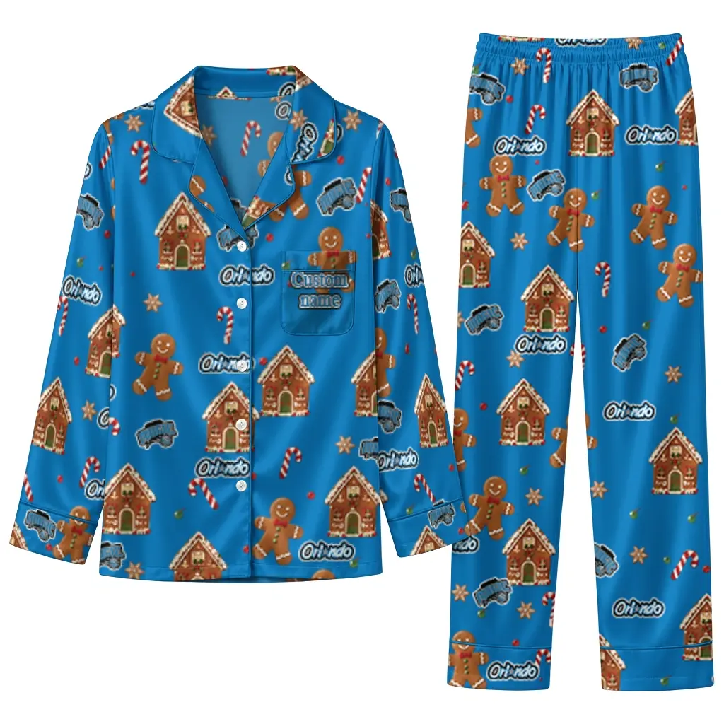 Orlando Magic Long Pajama Set Custom Candy Scatter Blue Best Selling Orlando Magic Long Pajama Set Custom Candy Scatter Blue Best Selling