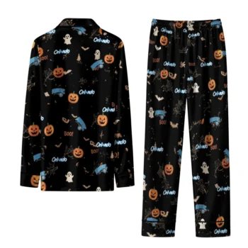 orlando magic long pajama set custom icon confetti black fashion forward.webp