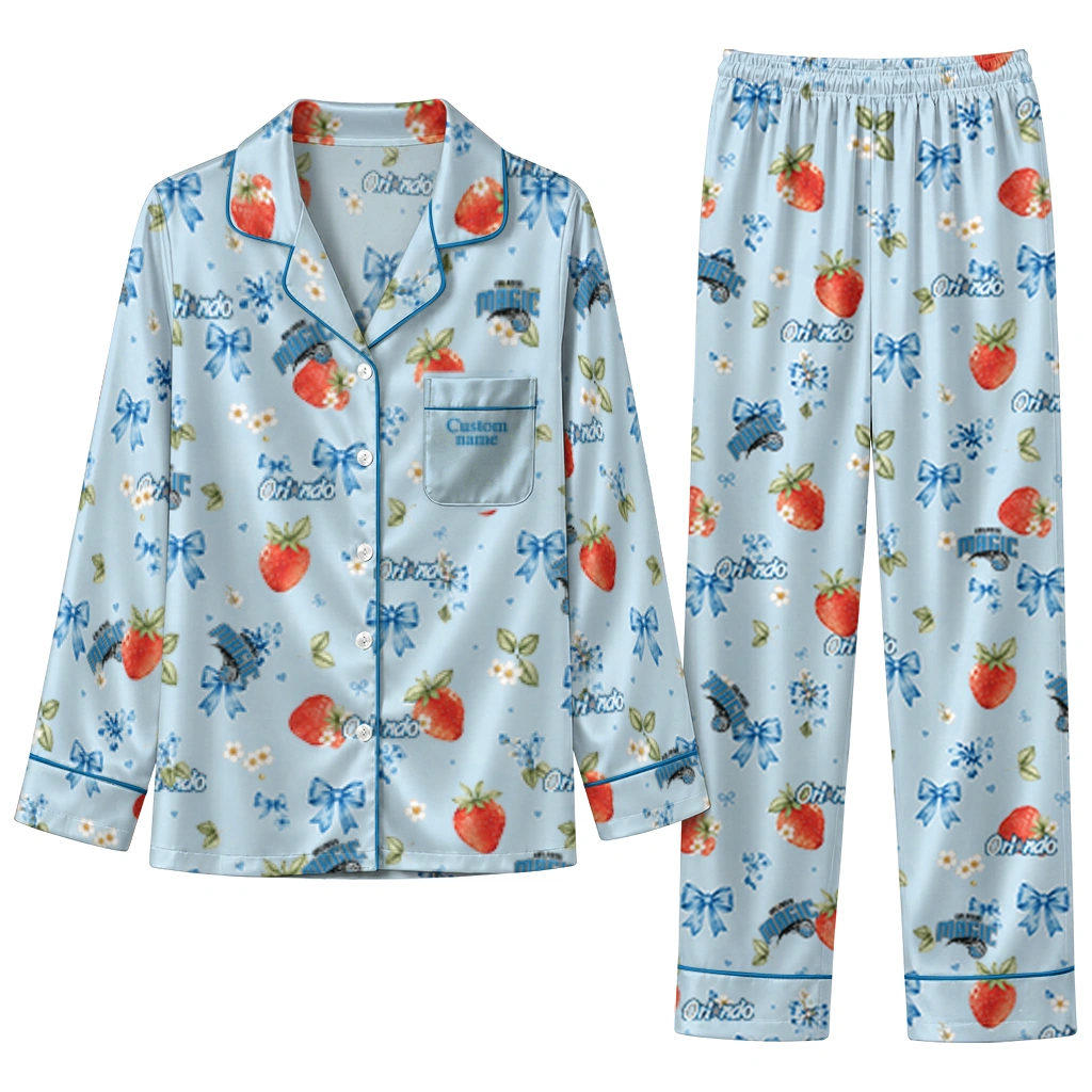 orlando magic long pajama set customized ribbon florals blue best selling.webp orlando magic long pajama set customized ribbon florals blue best selling.webp