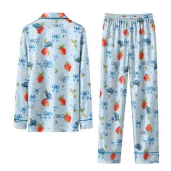 orlando magic long pajama set customized ribbon florals blue fashion forward.webp
