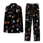 philadelphia 76ers long pajama set customized icon confetti black best selling.webp