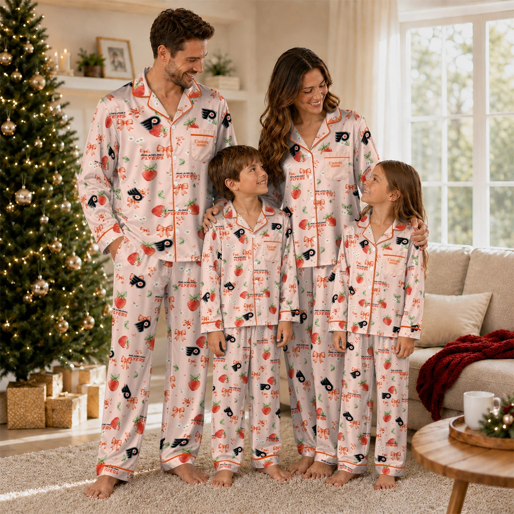 philadelphia flyers long pajama set customized ribbon florals orange latest model.webp philadelphia flyers long pajama set customized ribbon florals orange latest model.webp