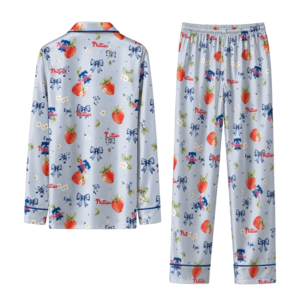 philadelphia phillies long pajama set customized ribbon florals blue fashion forward.webp philadelphia phillies long pajama set customized ribbon florals blue fashion forward.webp