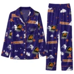 Phoenix Suns Long Pajama Set Custom Cloud Stars Purple Best Selling