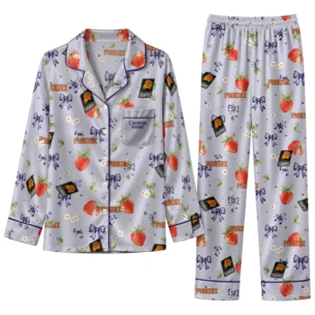 phoenix suns long pajama set custom ribbon florals purple best selling.webp