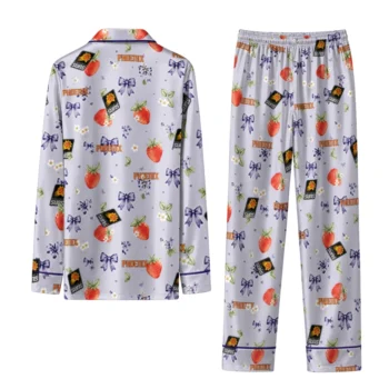 phoenix suns long pajama set custom ribbon florals purple fashion forward.webp