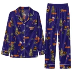 Phoenix Suns Long Pajama Set Custom Sprig Scatter Purple Best Selling