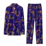 Phoenix Suns Long Pajama Set Custom Sprig Scatter Purple Best Selling