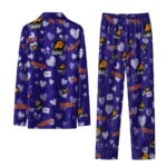 phoenix suns long pajama set customized heart charms purple best selling.webp