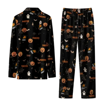 phoenix suns long pajama set personalized icon confetti black fashion forward.webp