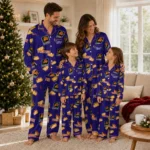Phoenix Suns Long Pajama Set Personalized Snack Scatter Purple Best Selling