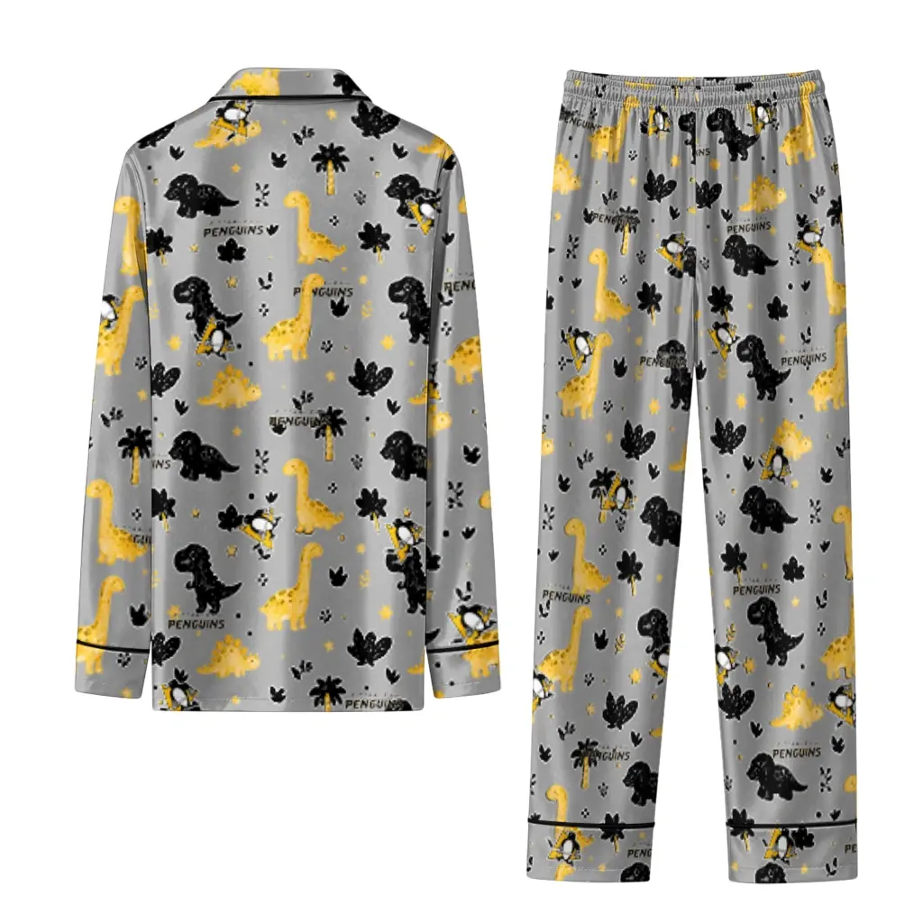 Pittsburgh Penguins Long Pajama Set Custom Character Scatter Fashion Forward Pittsburgh Penguins Long Pajama Set Custom Character Scatter Fashion Forward