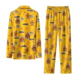 Pittsburgh Penguins Long Pajama Set Customized Candy Scatter Yellow Best Selling