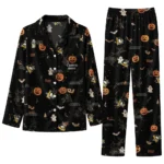 pittsburgh penguins long pajama set customized icon confetti black best selling.webp