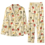 pittsburgh penguins long pajama set personalized ribbon florals yellow best selling.webp