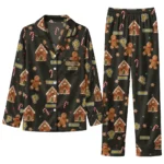 Pittsburgh Pirates Long Pajama Set Customized Candy Scatter Black Best Selling