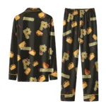Pittsburgh Pirates Long Pajama Set Customized Snack Scatter Black Best Selling