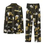 Pittsburgh Pirates Long Pajama Set Personalized Cloud Stars Black Best Selling