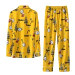 Pittsburgh Steelers Long Pajama Set Customized Sprig Scatter Gold Best Selling