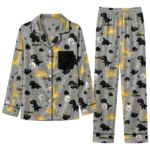 Pittsburgh Steelers Long Pajama Set Personalized Character Scatter Best Selling
