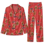 Portland Trail Blazers Long Pajama Set - Custom Candy Scatter Red 1 Portland Trail Blazers Long Pajama Set Custom Candy Scatter Red Best Selling