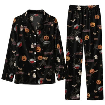 portland trail blazers long pajama set custom icon confetti black best selling.webp
