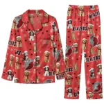 Portland Trail Blazers Long Pajama Set - Personalized Animal Scatter Red 1 Portland Trail Blazers Long Pajama Set Personalized Animal Scatter Red Best Selling