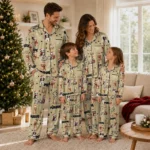 Purdue Boilermakers Long Pajama Set Custom Animal Scatter Gold Best Selling