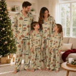 Purdue Boilermakers Long Pajama Set Custom Candy Scatter Gold Best Selling