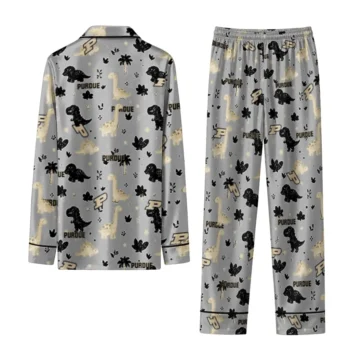 Purdue Boilermakers Long Pajama Set Custom Character Scatter Fashion Forward