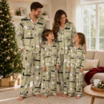 Purdue Boilermakers Long Pajama Set Custom Cloud Stars Gold Best Selling