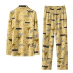 Purdue Boilermakers Long Pajama Set Custom Ribbon Chains Gold Best Selling