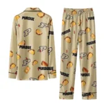 Purdue Boilermakers Long Pajama Set Custom Snack Scatter Gold Best Selling
