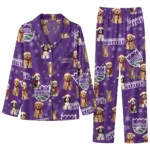 Sacramento Kings Long Pajama Set Custom Animal Scatter Purple Best Selling